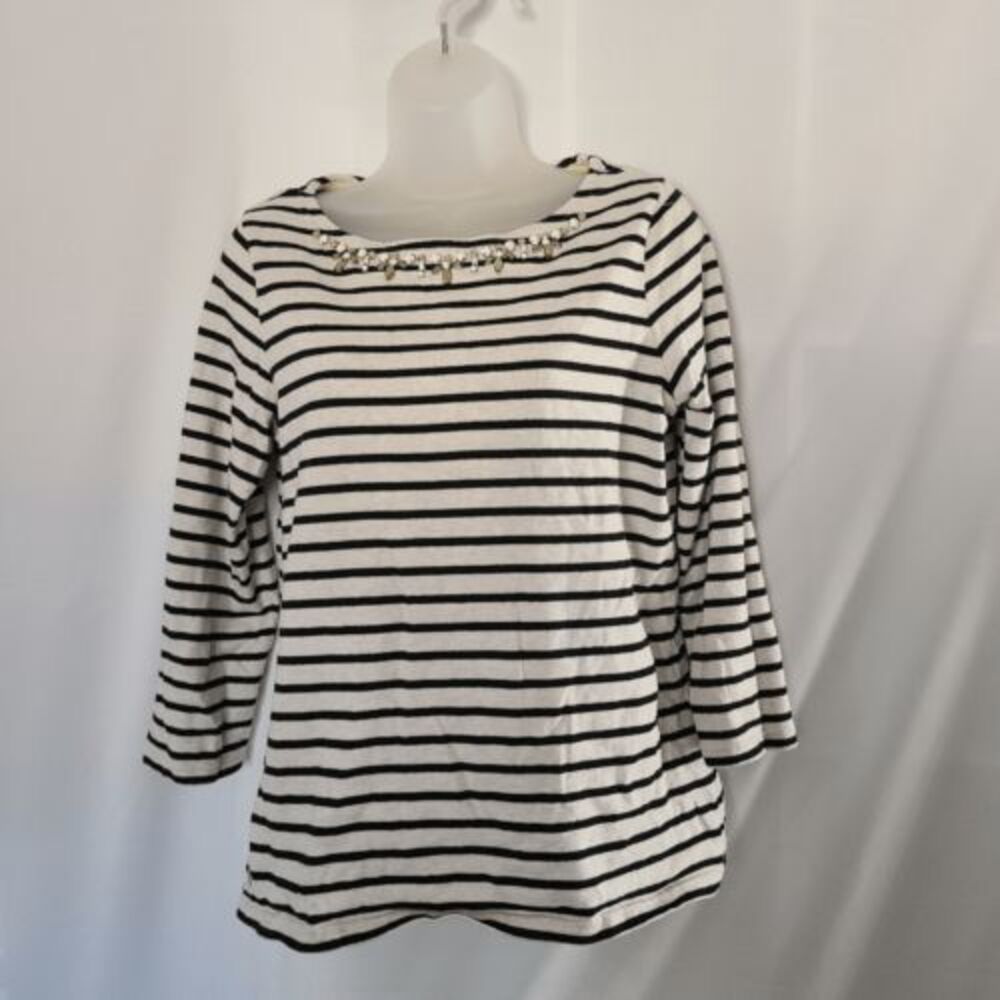 Joules Marni Embellished Striped Jersey‎ Top sz 8